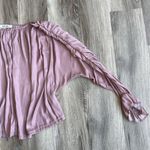 DO+BE  Womens S Mauve‎ Dolman Sleeve Long Sleeve Round Neck Oversized Blouse Photo 2