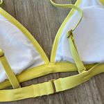 Kona Sol Womens NWT Yellow/Green Stripe Bikini Top - S Photo 3