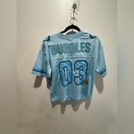 Her Universe Cartoon Network The Powerpuff Girls Bubbles Women's Cropped Football Jersey Photo 6