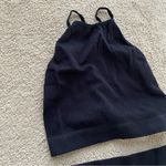 Kimberly C Ribbed Tank Bike Short Set Black Size Small Photo 1