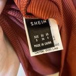 SheIn Burnt orange tank ribbed bodysuit Photo 4