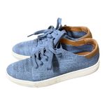 Lucky Brand  Women's Logan Woven Sneakers Shoes Dusty Blue Knit Size 7.5 M Photo 2