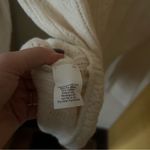 J.Crew Vintage Wool Pointelle Henley Buttons Knit Sweater Cream White Size M Photo 5