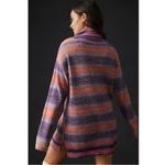 Anthropologie  Daily Practice Half Zip Tunic Sweater Dress Size Small Purple Pink Photo 1