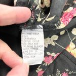 Ease Sport Dress Set Women 12 Dark Floral Linen Rayon Cottagecore Feminine Retro Red Photo 10