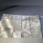 J.Crew DRESSY gold foil pattern  pants 🌟🌟🌟 Photo 4