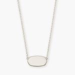 Kendra Scott  Elisa Short Pendant Necklace Sterling Silver Photo 1