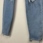 American Eagle  Sz 8 LONG Curvy Hi Rise Jeggings Light Wash Distressed Photo 9