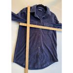 Lands' End Corduroy Shacket Women’s S Navy Blue Shirt Jacket Button Front J1 Photo 7
