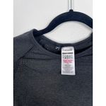 Gymshark  Women's Cropped Long‎ Sleeve Workout Shirt Dark Gray Sz L Photo 3