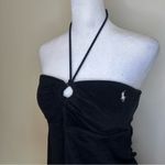 Ralph Lauren  Blue Label Black Halter Midi swimming cover up Dress size M Photo 2