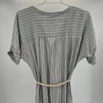 Sanctuary  Black White Striped Mini button front shirt Dress S neutral casual Photo 7