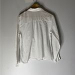 JP And Mattie White Cotton Ruffle Button Down Shirt Size Small Photo 1