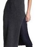 Free People Black Emmy Ribbed Knit Tank Dress Small Photo 0