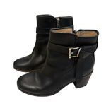 Frye  Malorie Knotted Short Boots Black Leather, Sz 6 Photo 3