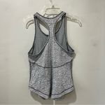 Lululemon Long Distance Tank Sheer Luon Pebble Jacquard White Black Size 4 Photo 4