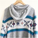 American Eagle Outfitters Southwest Print Grey Hoodie Sweater Crew Neck Men's L Photo 7