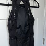 Nightway NWOT Night Way Sequin Open-Back High-Neck Dress Photo 4