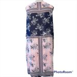 Danillo Boutique size 18 dress sleeveless pink gray lined floral geometric print Blue Photo 3