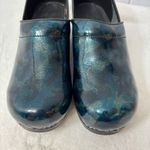 Sanita Aurora‎ Professional Danish Clogs Shoes Black Blue Nurse Size EU 39 US 8 Photo 3