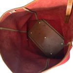 Dooney & Bourke Vintage Large Purse Red Pebbled Leather Tote Bag Adjustable Photo 12