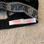 PINK - Victoria's Secret  Black Crushed Velvet Bralette Photo 2