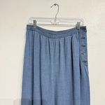 by Anthropologie Blue Denim Side Button High Waist Harem Pant Sz S Photo 1