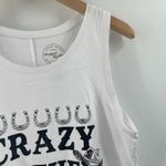 Project Karma Tank Size Medium Crazy Mother Trucker White Black Country Western Photo 11