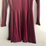 No Boundaries Maroon Long Sleeve Cut Out Dress Photo 4
