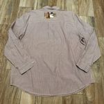 Karen Scott Vintage 90s  Winter Striped Embroidered Button Down Blouse Photo 2