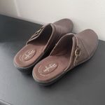 Clarks Women's  Delana Misty Dark Brown Leather Mule Clogs Size 11 Photo 6