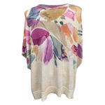 Chico's Knit Multicolor Floral Poncho Sweater L/XL Photo 5