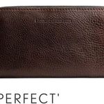 PLG Portland Leather Goods Almost Perfect Brown Leather Accordion Zip Wallet Photo 13