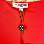 Opening Ceremony midi sheath dress mesh long sleeves lettuce trim Size Medium Photo 3