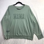 Maurice's  XXL Mama Spell Out Green Sweatshirt Blessed Lounge Cozy Soft Oversized Photo 1
