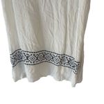 Gap Women's Size XS White Blue Boho Flowy Embroidered Top Photo 2