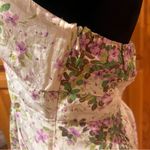 Anna Sui Anthropologie x Hidden Grove Floral Silk Ruched Halter Dress Size 8 Photo 7