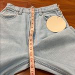 NWT MOTHER Women's Snacks! High Waisted Pushpop Cuff Crop Jeans size 23 Blue Photo 9
