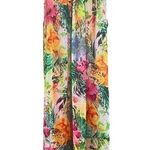 Isaac Mizrahi Tropical Print A Line Midi Dress Small Floral Vacation Resortwear Photo 0