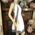 Diane Von Furstenberg  WHITE & BLACK GINGHAM PRINT FIT & FLARE DRESS (6) Photo 3