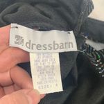 Dress Barn size 4 small y2k Black Silver Wavy Patterned Fabric lbd metallic 90s Photo 1