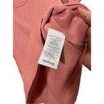 Free People Rose Pink Ribbed Scoop Neck Puffed Short Sleeve Top L Photo 5