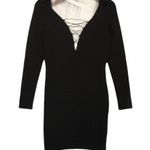 Topshop NEW Plunge Lace-Up Mini Bodycon Dress Photo 4