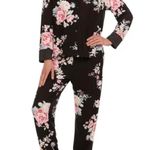 Flora Nikrooz NWT  Black Floral Pajama Set size M. Cute 2 piece pajama set! Photo 0