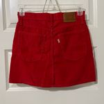 Levi's Levi’s Corduroy Mini Skirt Sz 27 Red Photo 1