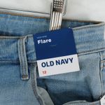Old Navy Jeans Womens 12 Light Wash Denim High Rise Flare Stretch Y2K Casual Photo 6