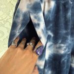 Young Fabulous and Broke Navy white Tie-Dye Joggers medium euc pockets Photo 4