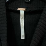 Free People Mary Jane Fit & Flare Mock Neck Ribbed Knit Black Mini Dress Size XS Photo 9