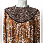 Hinge Mix Print Long Sleeve Peasant Top, Sz XL Photo 7