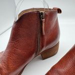 Sofft Leather Ankle Booties Sz 6.5 Western Rodeo Cowboy Brown Zip Up Block Heel Photo 6